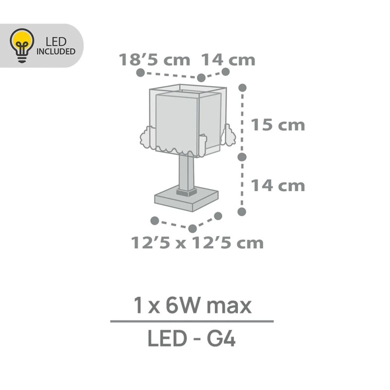 The Night Train επιτραπέζιο παιδικό φωτιστικό (63531N)