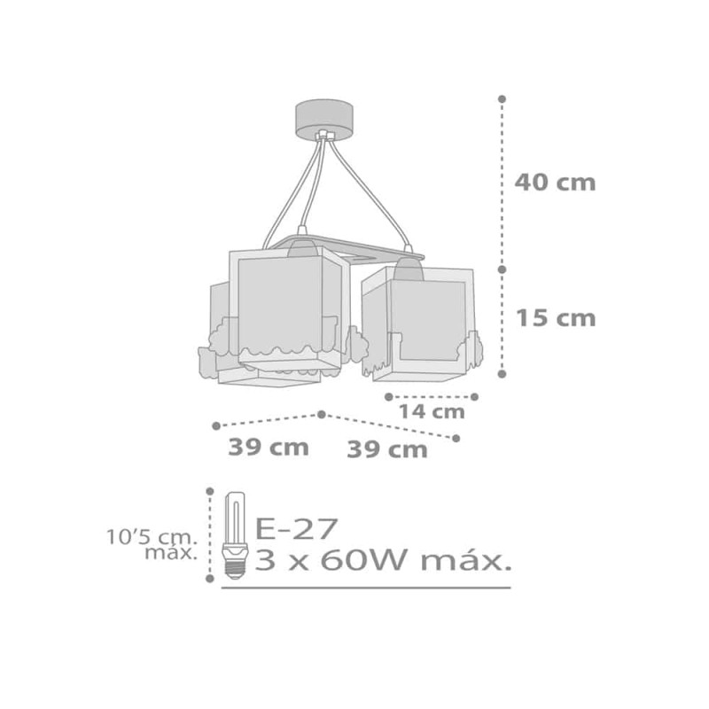The Night Train κρεμαστό τρίφωτο οροφής (63534)