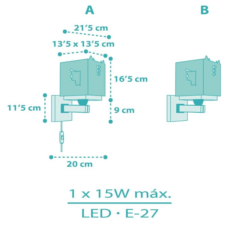 Little Dragon απλίκα τοίχου (64389)
