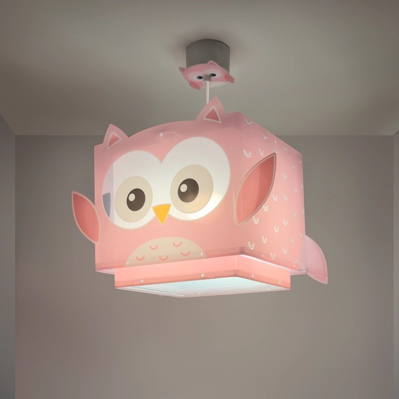 Little Pink Owl παιδικό φωτιστικό οροφής (64482)