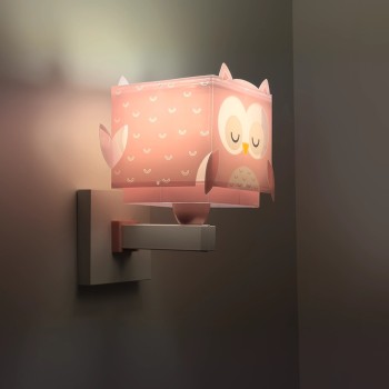 Little Pink Owl απλίκα τοίχου (64489)