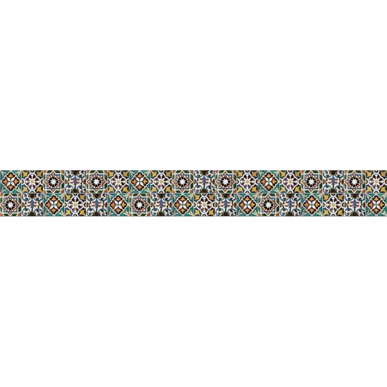 Green Tiles μπορντούρα προστασίας τοίχων κουζίνας (67113)