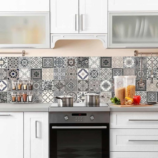 Azulejos Vintage πλάτη προστασίας τοίχων κουζίνας και μπάνιου (67321) Azulejos Vintage πλάτη προστασίας τοίχων κουζίνας και μπάνιου (67321)
