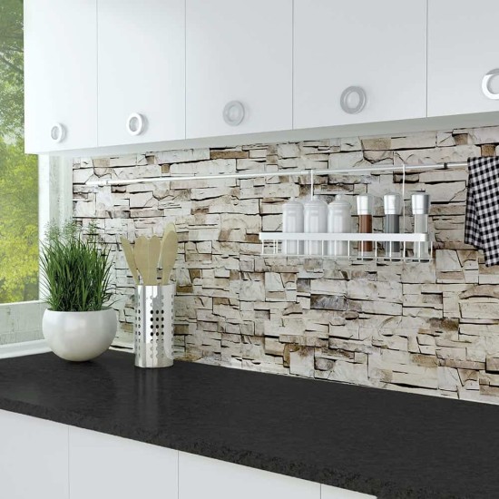 Beige Stones XL πλάτη προστασίας τοίχων κουζίνας και μπάνιου (67603) Beige Stones XL πλάτη προστασίας τοίχων κουζίνας και μπάνιου (67603)