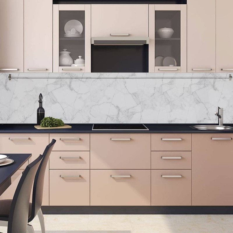 White Marble XL πλάτη προστασίας τοίχων κουζίνας και μπάνιου (67607)