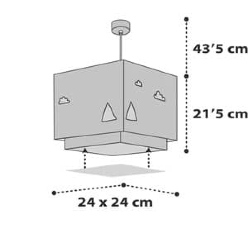 Hello Little παιδικό φωτιστικό οροφής (73242)