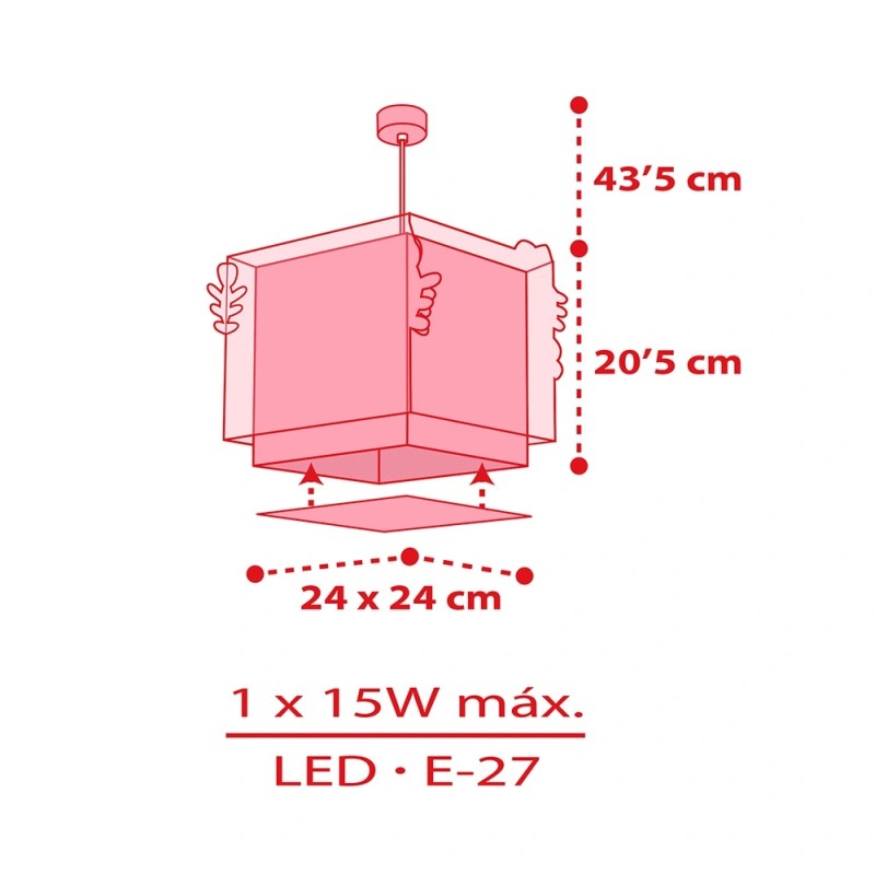 Hello Kitty κρεμαστό παιδικό φωτιστικό οροφής (73262)
