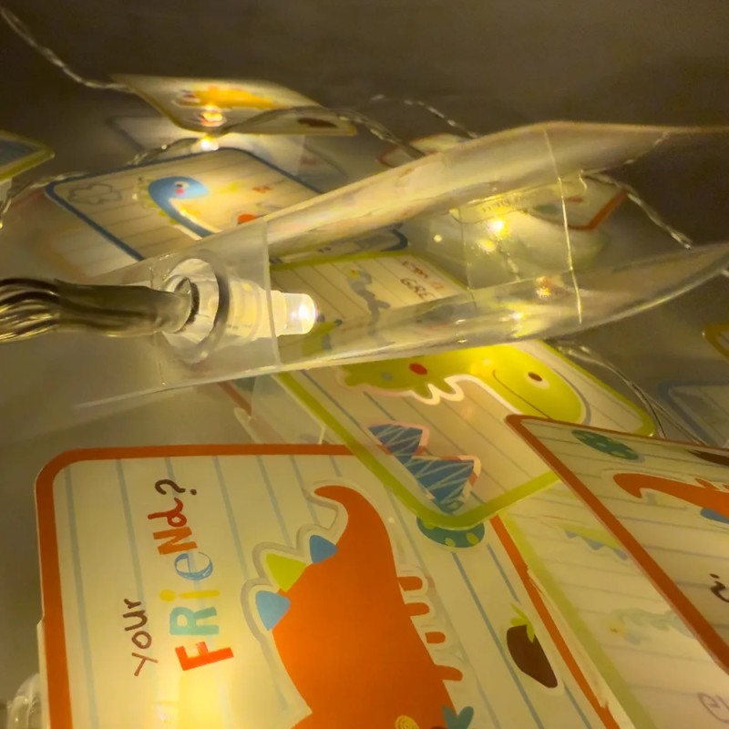 Dinos γιρλάντα παιδικό φωτιστικό (73455)