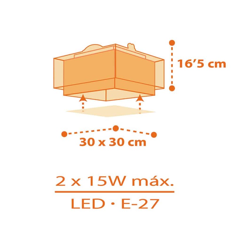 Dinos πλαφονιέρα οροφής (73456)