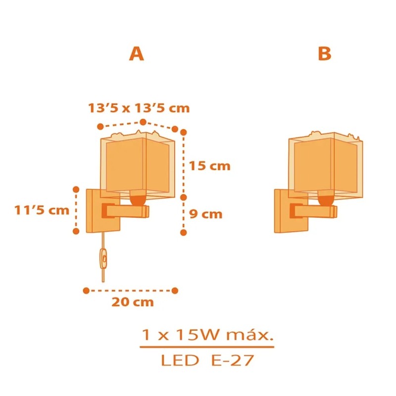 Dinos απλίκα τοίχου (73459)