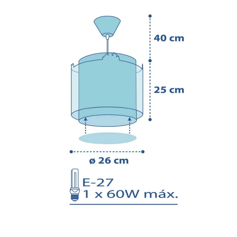 My Little Jungle παιδικό φωτιστικό οροφής (76112)