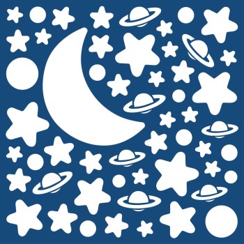 White Stars φωσφορίζοντα τοίχου M (79223)