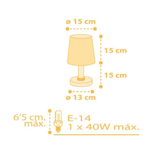 Starlight Yellow κομοδίνου φωτιστικό (82211A) Starlight Yellow κομοδίνου φωτιστικό (82211A)