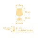 Starlight Yellow κομοδίνου φωτιστικό (82211A) Starlight Yellow κομοδίνου φωτιστικό (82211A)