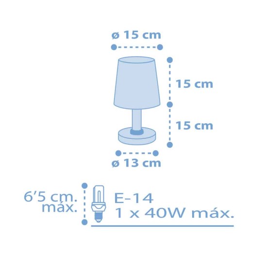 Starlight Blue κομοδίνου φωτιστικό (82211T) Starlight Blue κομοδίνου φωτιστικό (82211T)