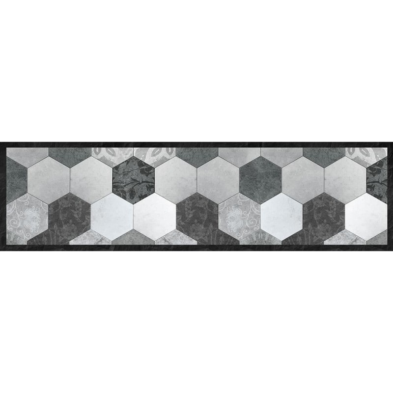 Grey Exagons - L διάδρομος βινυλίου (83610)