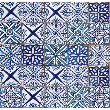 Light Blue Azulejos easy πάνελ προστασίας (87104)