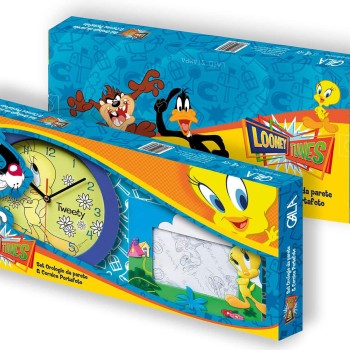Tweety σετ ρολόι τοίχου & κορνίζα (H239)