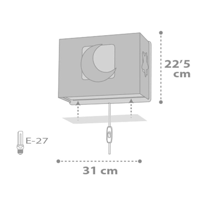 MoonLight Green τρίφωτο οροφής ράγας (63233NH)