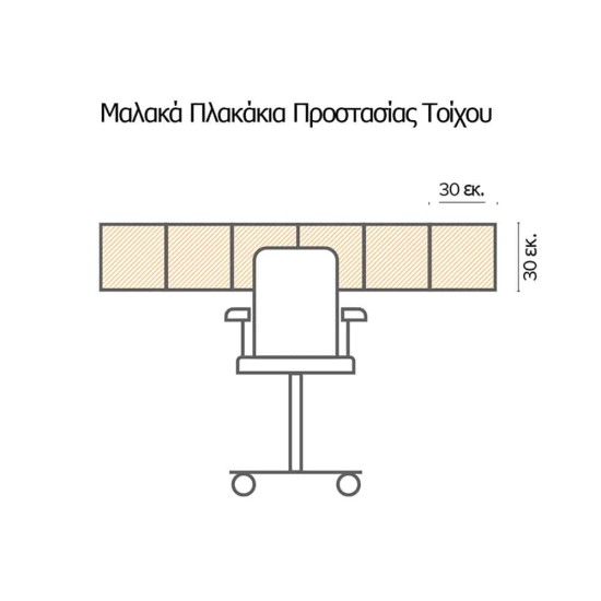 Orange Azulejos μαλακά πλακάκια προστασίας τοίχων (54737) Orange Azulejos μαλακά πλακάκια προστασίας τοίχων (54737)