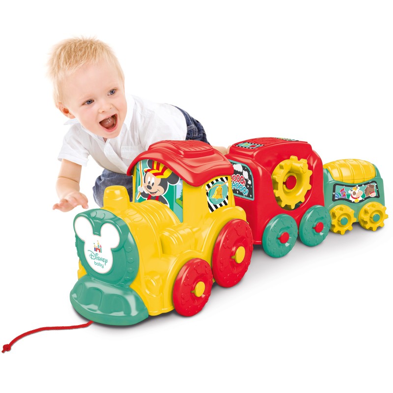 Baby Clementoni Disney Baby Βρεφικό Παιχνίδι Τρενάκι Pull Along Για 10+ Μηνών