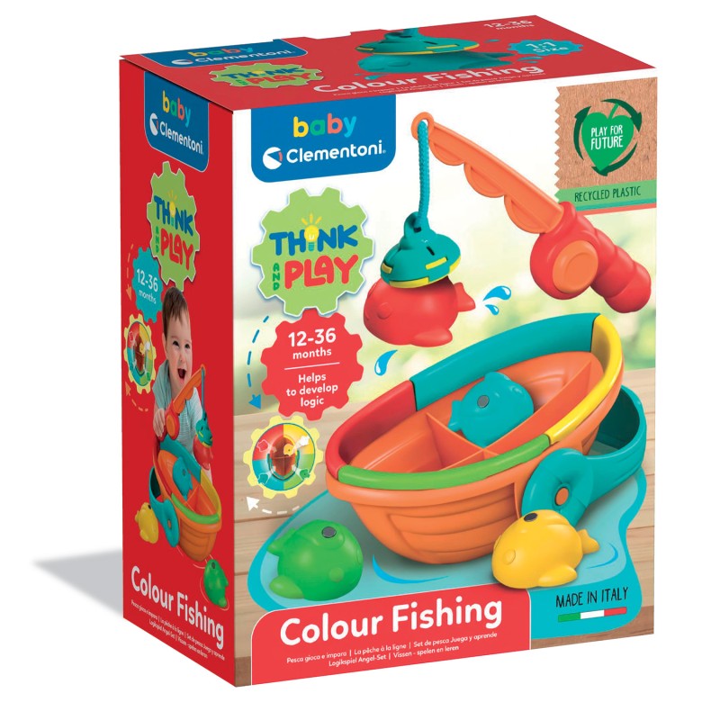 Baby Clementoni Βρεφικό Παιχνίδι Σετ Ψαρέματος Από Ανακυκλωμένα Υλικά Για 12-36 Μηνών
