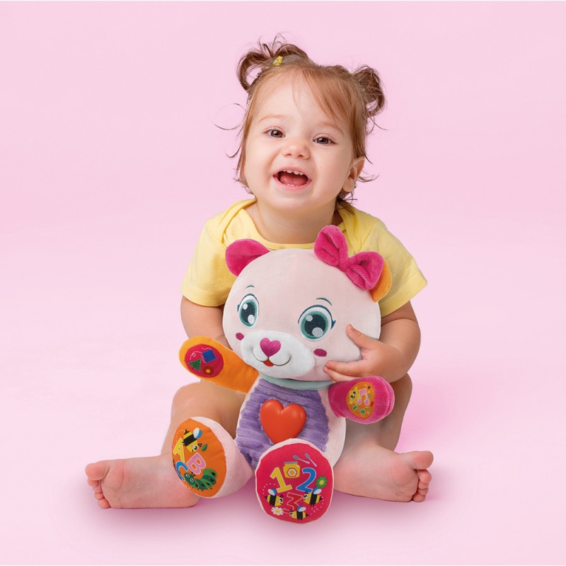 Baby Clementoni Βρεφικό Εκπαιδευτικό Παιχνίδι Νένα Το Αρκουδάκι Για 6+ Μηνών - Μιλάει Ελληνικά