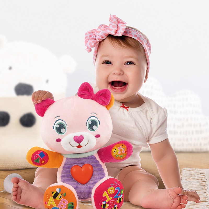 Baby Clementoni Βρεφικό Εκπαιδευτικό Παιχνίδι Νένα Το Αρκουδάκι Για 6+ Μηνών - Μιλάει Ελληνικά