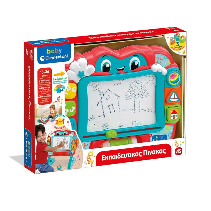 Baby Clementoni Βρεφικό Παιχνίδι Εκπαιδευτικός Πίνακας Για 18-36 Μηνών
