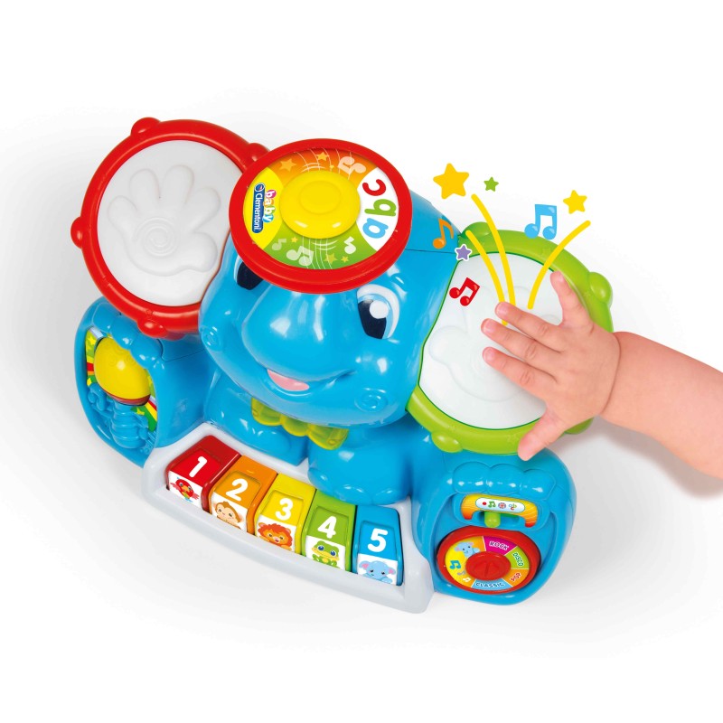 Baby Clementoni Βρεφικό Εκπαιδευτικό Ελεφαντούλης Μαεστρούλης Για 10+ Μηνών