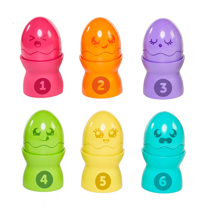 Tomy Toomies Βρεφικό Παιχνίδι Αυγουλάκια Πυραμίδα Για 6-36 Μηνών