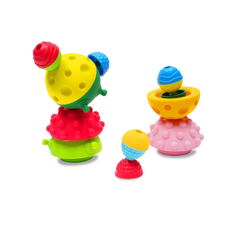 Lalaboom 2 Μπάλες Αφής Και 4 Εκπαιδευτικές Χάντρες Για 10-36 Μηνών