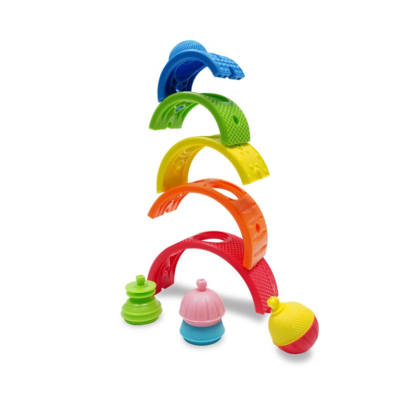 Lalaboom Ουράνιο Τόξο & Εκπαιδευτικές Χάντρες 13 Τμχ Για 18-48 Μηνών