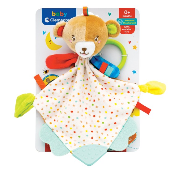 Baby Clementoni For You Βρεφικό Παιχνίδι Κουδουνίστρα Μαλακό Αρκουδάκι Για 0+ Μηνών Baby Clementoni For You Βρεφικό Παιχνίδι Κουδουνίστρα Μαλακό Αρκουδάκι Για 0+ Μηνών