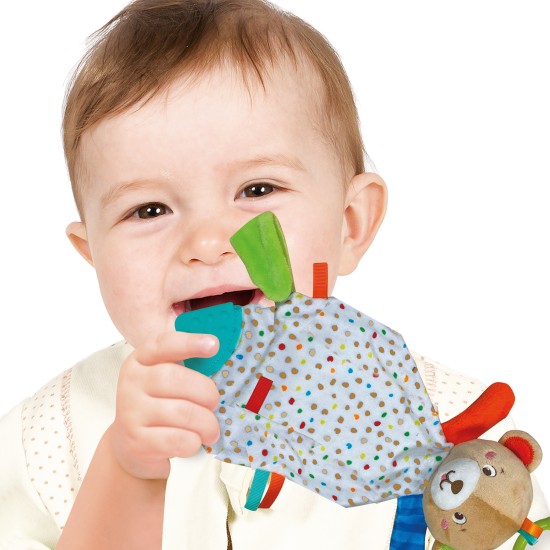 Baby Clementoni For You Βρεφικό Παιχνίδι Κουδουνίστρα Μαλακό Αρκουδάκι Για 0+ Μηνών Baby Clementoni For You Βρεφικό Παιχνίδι Κουδουνίστρα Μαλακό Αρκουδάκι Για 0+ Μηνών