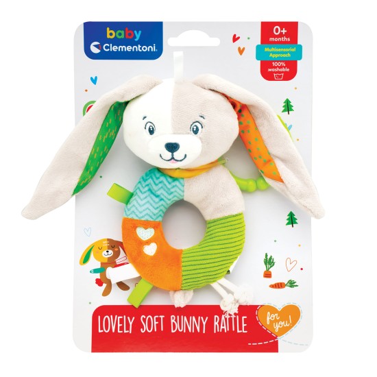 Baby Clementoni For You Βρεφικό Παιχνίδι Κουδουνίστρα Μαλακό Λαγουδάκι Για 0+ Μηνών Baby Clementoni For You Βρεφικό Παιχνίδι Κουδουνίστρα Μαλακό Λαγουδάκι Για 0+ Μηνών