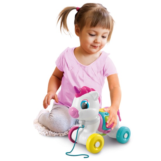 Baby Clementoni Βρεφικό Παιχνίδι Συρόμενο Μονόκερος Για 6-36 Μηνών Baby Clementoni Βρεφικό Παιχνίδι Συρόμενο Μονόκερος Για 6-36 Μηνών