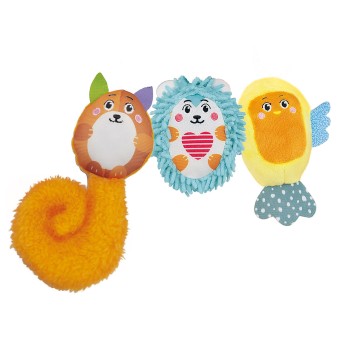 Baby Clementoni Βρεφικό Κρεμαστό Κούνιας Χαρούμενα Ζωάκια Για 0+ Μηνών