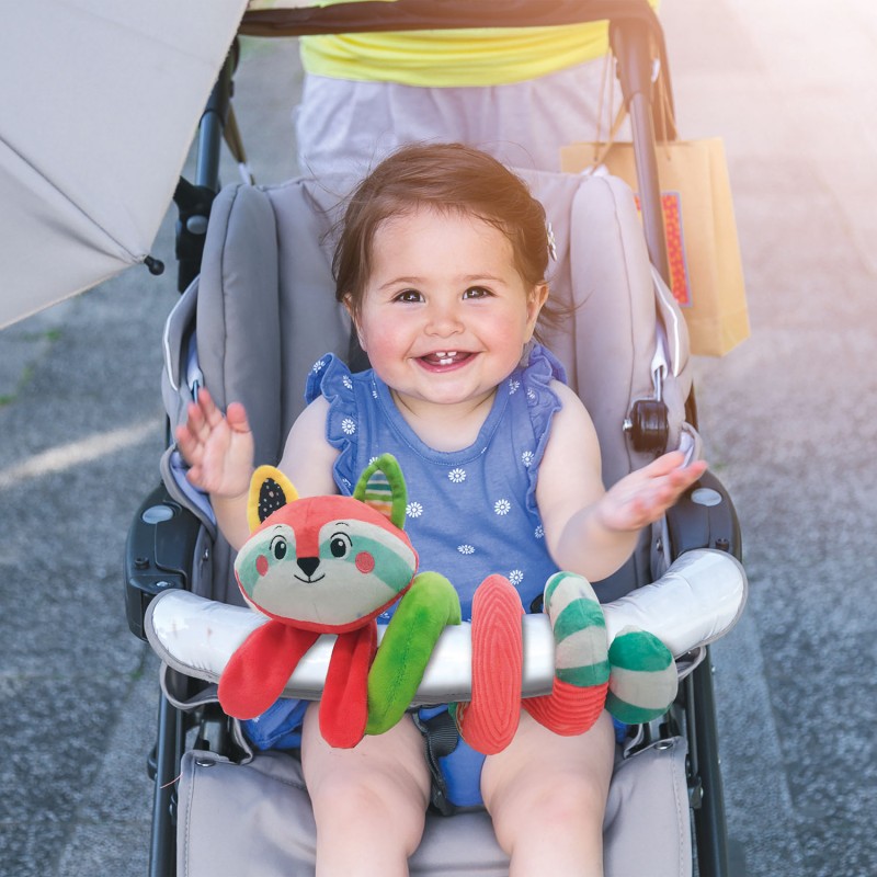 Baby Clementoni Βρεφικό Κρεμαστό Κούνιας Χαρούμενα Ζωάκια Για 0+ Μηνών