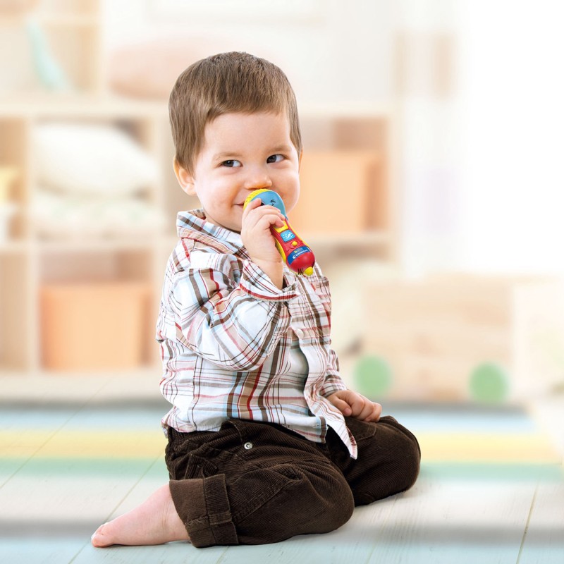Baby Clementoni Βρεφικό Παιχνίδι Baby Mικρόφωνο Για 10-36 Μηνών