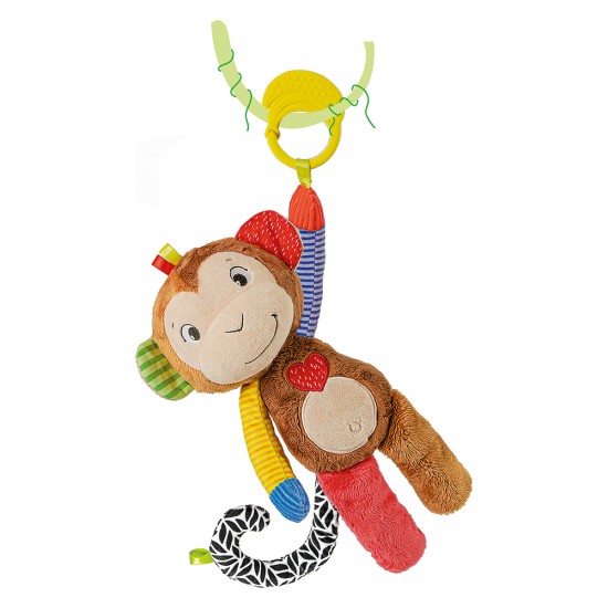 Baby Clementoni Βρεφικό Κρεμαστό Χνουδωτό Δραστηριοτήτων Μπο Μπο Το Μαϊμουδάκι Για 3+ Μηνών