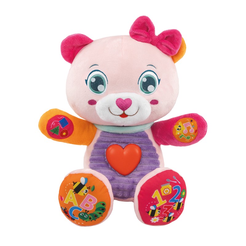 Baby Clementoni Βρεφικό Εκπαιδευτικό Παιχνίδι Νένα Το Αρκουδάκι Για 6+ Μηνών - Μιλάει Ελληνικά