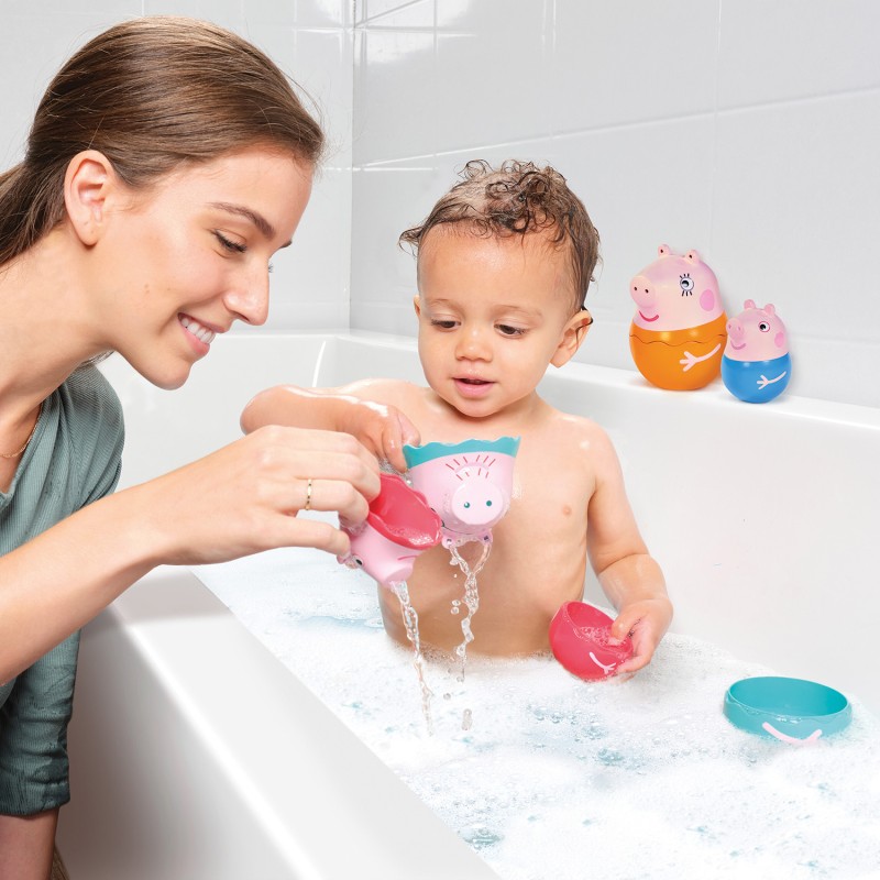 Tomy Toomies Βρεφικό Παιχνίδι Μπάνιου Οικογένεια Peppa Pig στη Φωλιά Για 18+ Μηνών