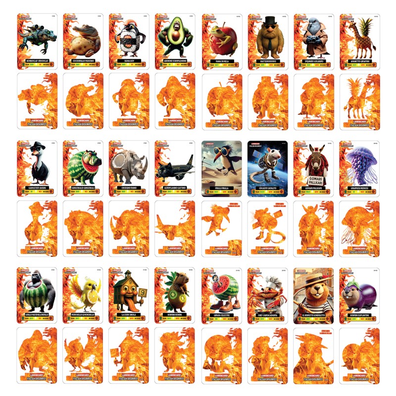 Italian Brainrot Συλλεκτικές Κάρτες Lamnicard Για 3+