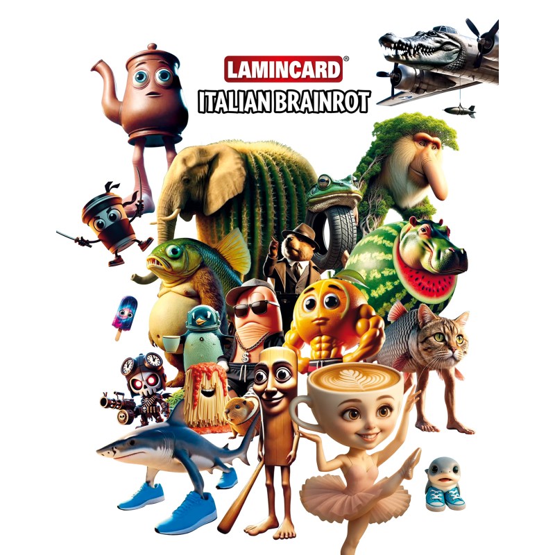 Italian Brainrot Συλλεκτικές Κάρτες Lamnicard Για 3+