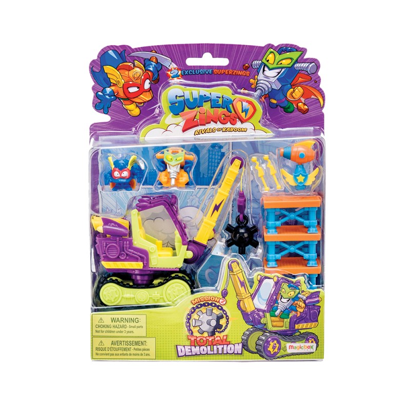 Superzings Μικροπλάσματα Blister Αποστολή 2: Total Demolition Για 3+ Χρονών