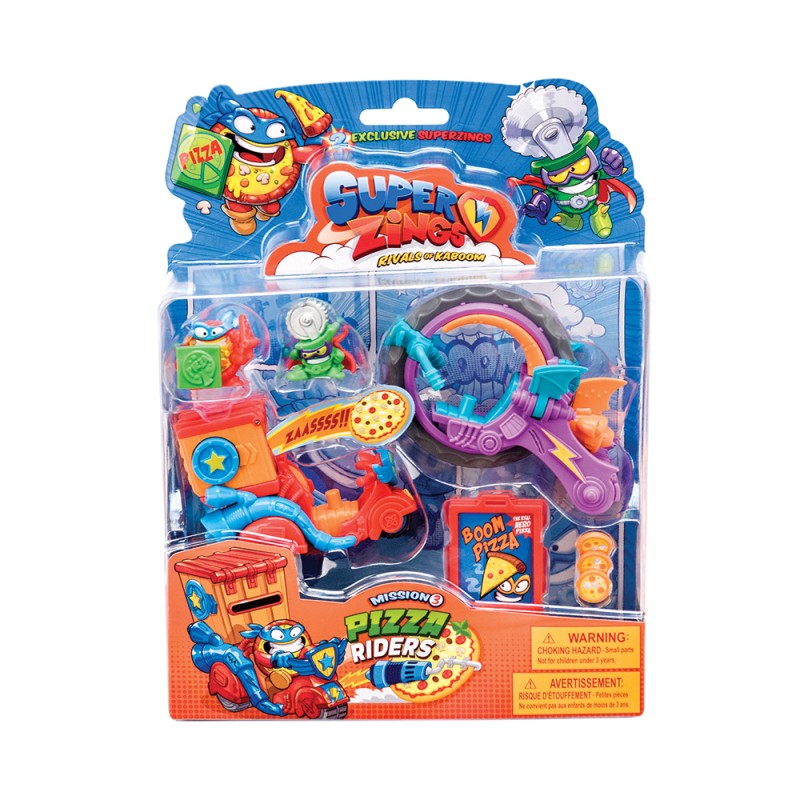 Superzings Μικροπλάσματα Blister Αποστολή 3: Pizza Riders Για 3+ Χρονών