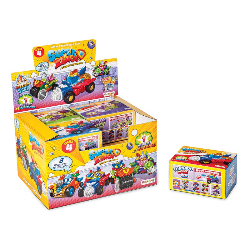 Superzings Μικροπλάσματα Σειρά 4 Φιγούρα Με Megajet Για 3+ Χρονών