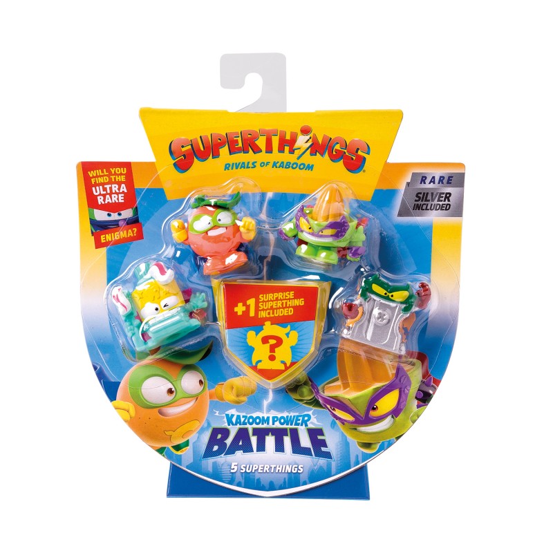 Superthings Μικροπλάσματα Kazoom Power Battle Blister 4+1 Φιγούρες Για 3+