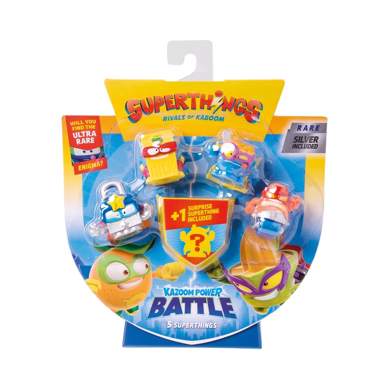 Superthings Μικροπλάσματα Kazoom Power Battle Blister 4+1 Φιγούρες Για 3+